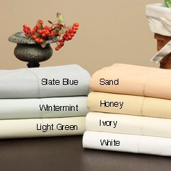 Hemstitch Sateen 650 Thread Count Pillowcase Pair