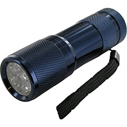 O.F. Bonzer Polished Dark Blue Flashlight