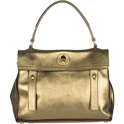 Yves Saint Laurent Small 'Muse Two' Gold Tote