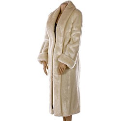 Dennis Basso Plus Size Faux Fur Coat