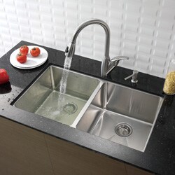 Kraus 33-inch Undermount Stainless Steel Kitchen Sink and Faucet