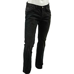 Emerald Rice Men's Black Bootcut Jeans