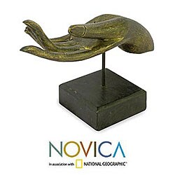 Wood 'Serene Invitation' Statuette (Thailand)