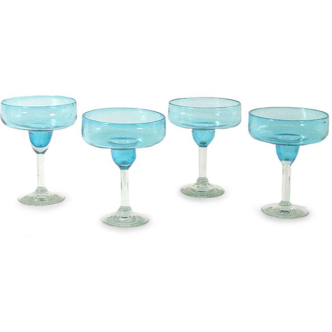 Margarita 'Aqua Freeze' Set of 4 Glasses (Mexico)