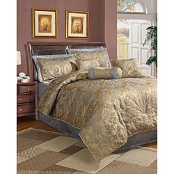 Halifax 7-piece Blue Comforter Set