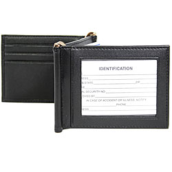 Royce Leather Men's Leather Double ID Money Clip