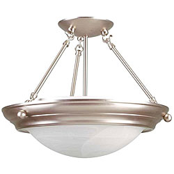 Brushed Nickel Fluorescent 4-light Pendant
