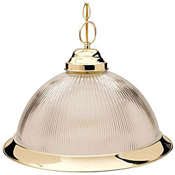 Polished Brass One-light Pendant 