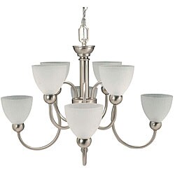 Brushed Nickel 8-light Chandelier