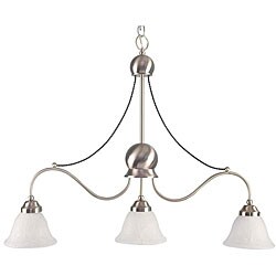 Satin Brass 3-light Hanging Light Fixture