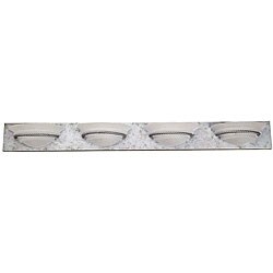 Vintage Silver 4-light Vanity