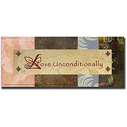 Miguel Paredes 'Love Unconditionally' Canvas Art