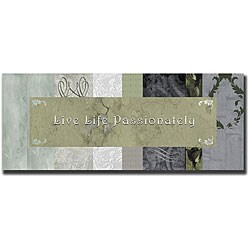 Miguel Paredes 'Live Life Passionately' Canvas Art