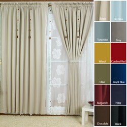 Solid Insulated Thermal 95-inch Blackout Curtains