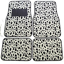 Cow Small Print Front and Rear Carpet Car Floor Mats