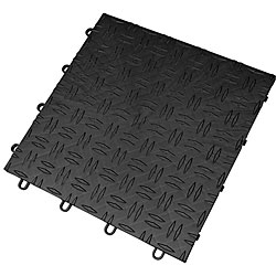 GarageDaddy Black Modular Garage Flooring Kit