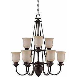 La Lanterna 9-light Dark Bronze Chandelier