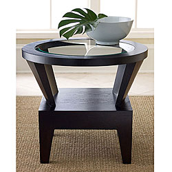Morgan Round Glass End Table