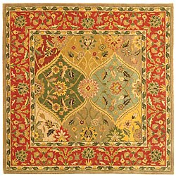 Kerman Burgundy Rug (8' Square)