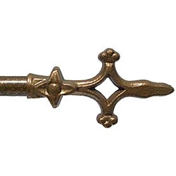 Cassidy West Wrought Iron 38 to 66-inch Adjustable Curtain Rod Set