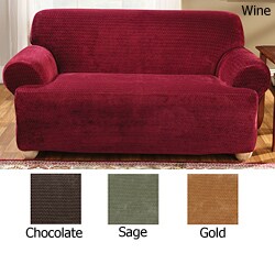 Stretch Royal Diamond T-cushion Sofa Slipcover