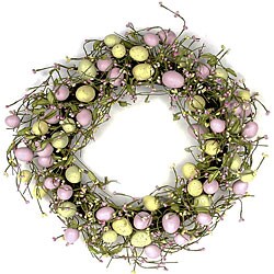 Egg and Berry Decorative Wreath