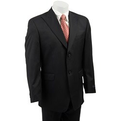 Sean John Men's Navy Pinstripe Wool Suit