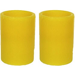 Flameless Autumn 3x4-inch Pillar Candles