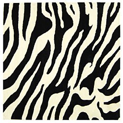 Hand-tufted Soho Zebra Waves Wool Rug (8' Square)