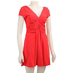 FINAL SALE Essentials by A.B.S Women's Grenadine Gathered Waist Dress
