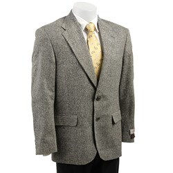 Wall Street Men's Grey Silk Blazer