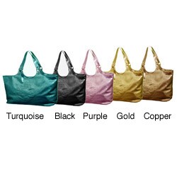 Lexy International Metallic Hobo Handbag