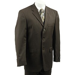 Claiborne Men's Dark Olive Twist 3-button Suit