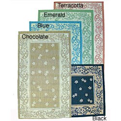 Paisley Floral Indoor/ Outdoor Rug (7'10 x 11'2)