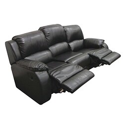 Elation Black 84-inch Reclining Sofa