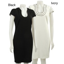 FINAL SALE ABS by Allen Schwartz Women's Piped Dress