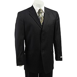 Pierre Cardin Men's Navy Wool 3-button Suit