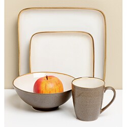 Sango Pristine Mocha 16-piece Dinnerware Set