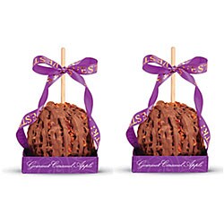 Large Gourmet Pecan/ Chocolate/ Caramel Apples (Pack of 2)