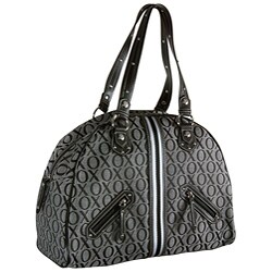 XOXO Women's Prepster Jacquard Dual-handle Bowler Bag