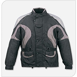 Men's Black/ Grey Duratex 600 Motorcycle Jacket 