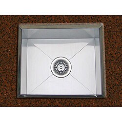 Ticor Square Undermount 16 Gauge Stainless Steel Beveled Kitchen Sink
