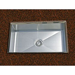 Ticor Square Undermount 16 Gauge Stainless Steel Beveled Kitchen Sink