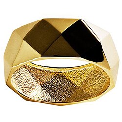14k Goldplated Octant Spherical Fashion Bangle