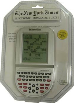 Handheld NY Time Crossword Travel Game