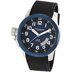 Akribos XXIV Men's Swiss Quartz Date Canteen Top Watch