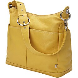 Oi Oi Yellow Leather Hobo Bag