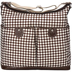 Oi Oi Chocolate Faux Snakeskin Hobo Bag