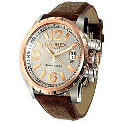Haurex Italy Aeron Men's Two-tone Leather Watch