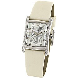 Stuhrling Original Daisy Women's Diamond Swiss Quartz Watch